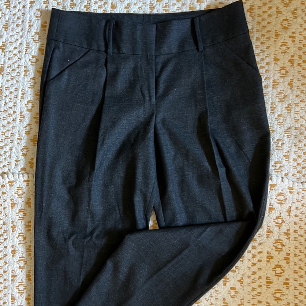 Ann Taylor Flannel Ankle Pants - light wool blend